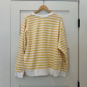 Lilly Pulitzer Yellow Stripe Sweatshirt